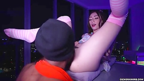 Tiana Blow Student 18+ Visited By A Black Stranger