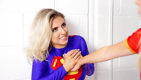 Superheroines Wonder Woman Supergirl Power Girl And Marvel