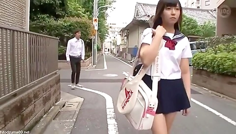 Very Hot Censored Clip With Shy Japanese schoolgirl 18+